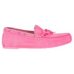 CHRISTIAN DIOR Fluorescent pink suede 2025 MISS DIOR STREET Loafers Shoes 38