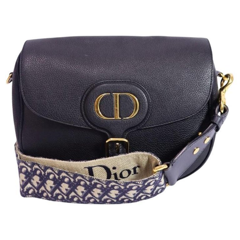 Christian Dior black leather crossbody bag For Sale at 1stDibs