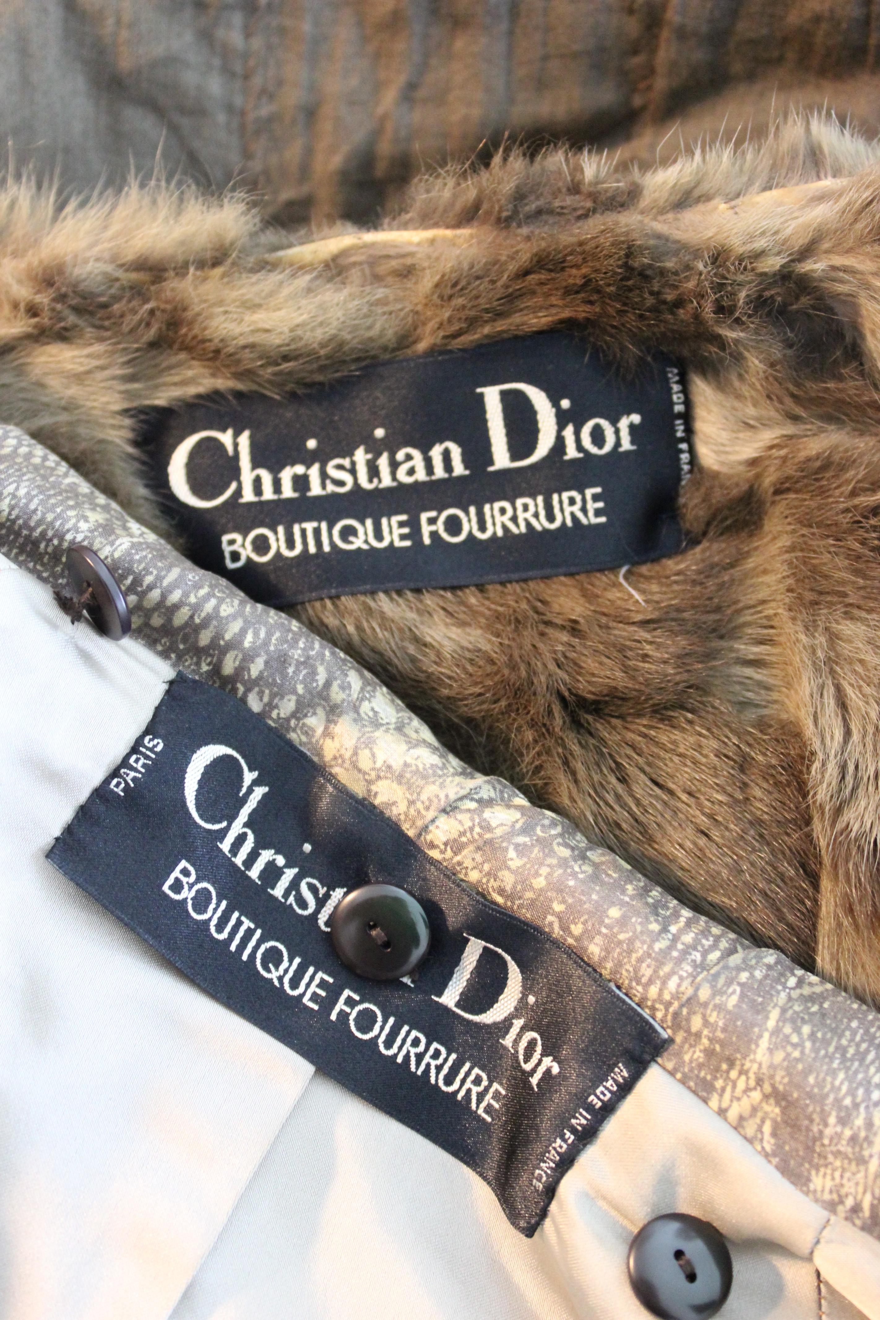 Christian Dior Fourrure Brown Fur Mink Coat 3