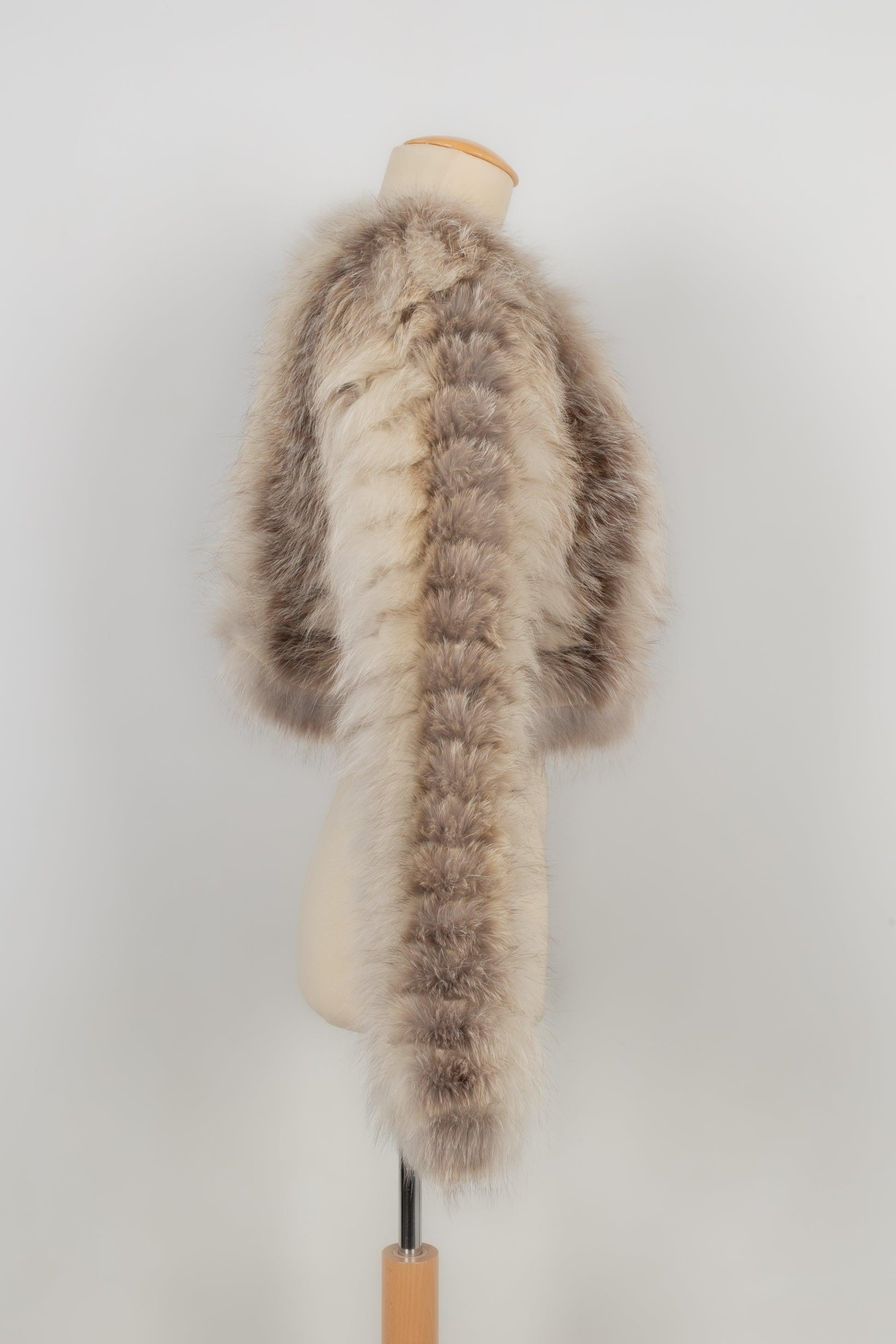 Christian Dior Fox Fur Jacket with Silk Lining, 2003 In Excellent Condition In SAINT-OUEN-SUR-SEINE, FR