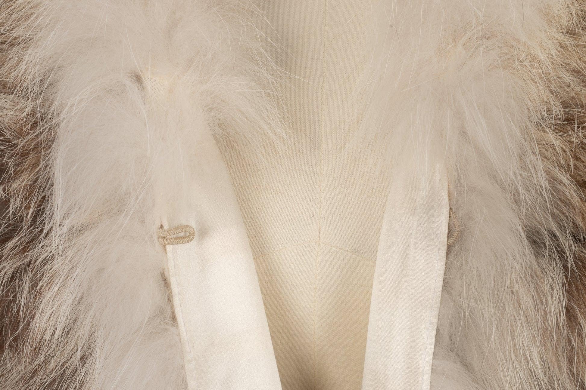 Women's Christian Dior Fox Fur Jacket with Silk Lining, 2003