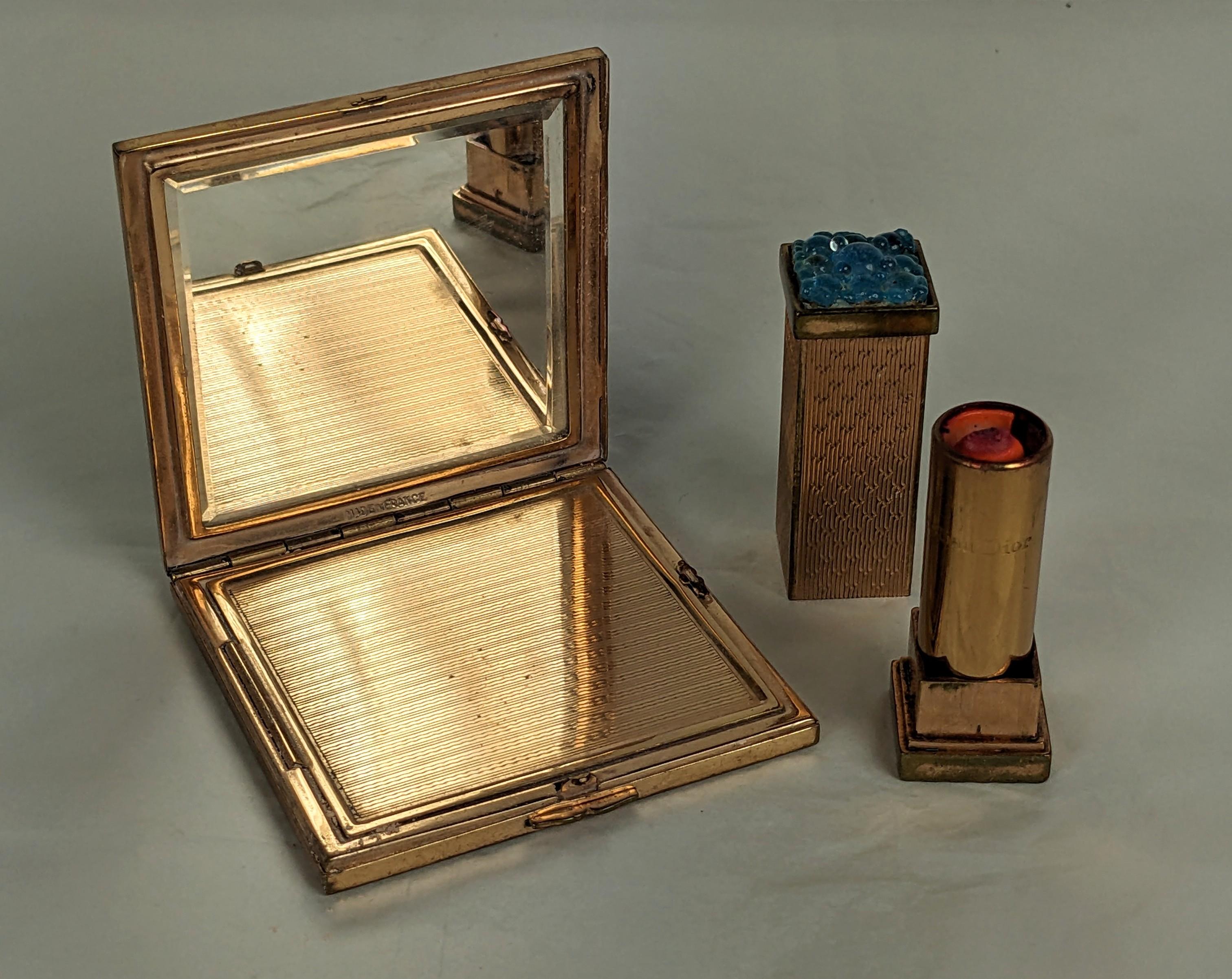 da uomo o donna Christian Dior French Glass Enamel Compact and Lipstick in vendita