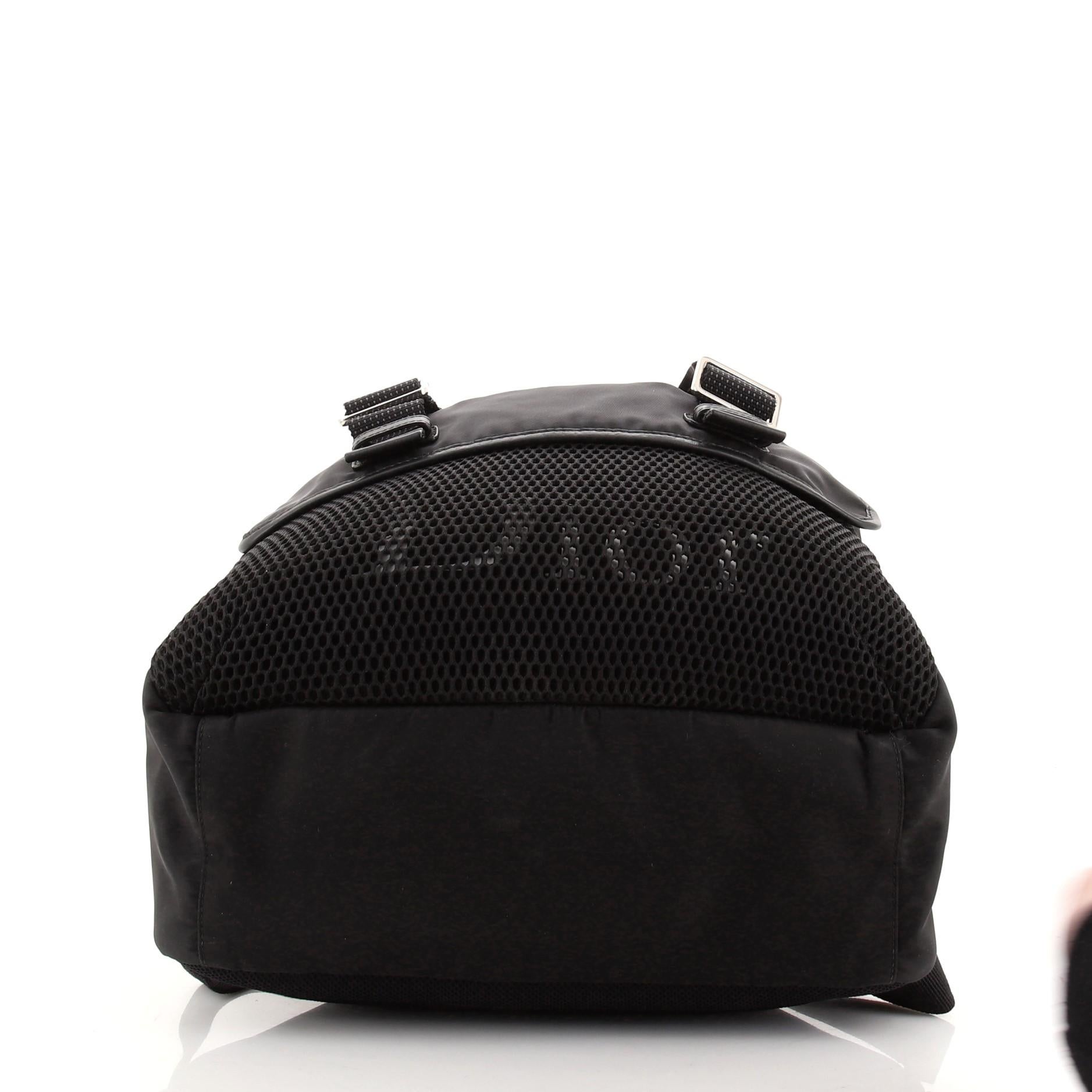 Christian Dior Front Pocket Buckle Backpack Nylon with Mesh In Good Condition In NY, NY