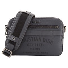 Christian Dior Front Pocket Crossbody Bag Atelier Signature Printed Leather