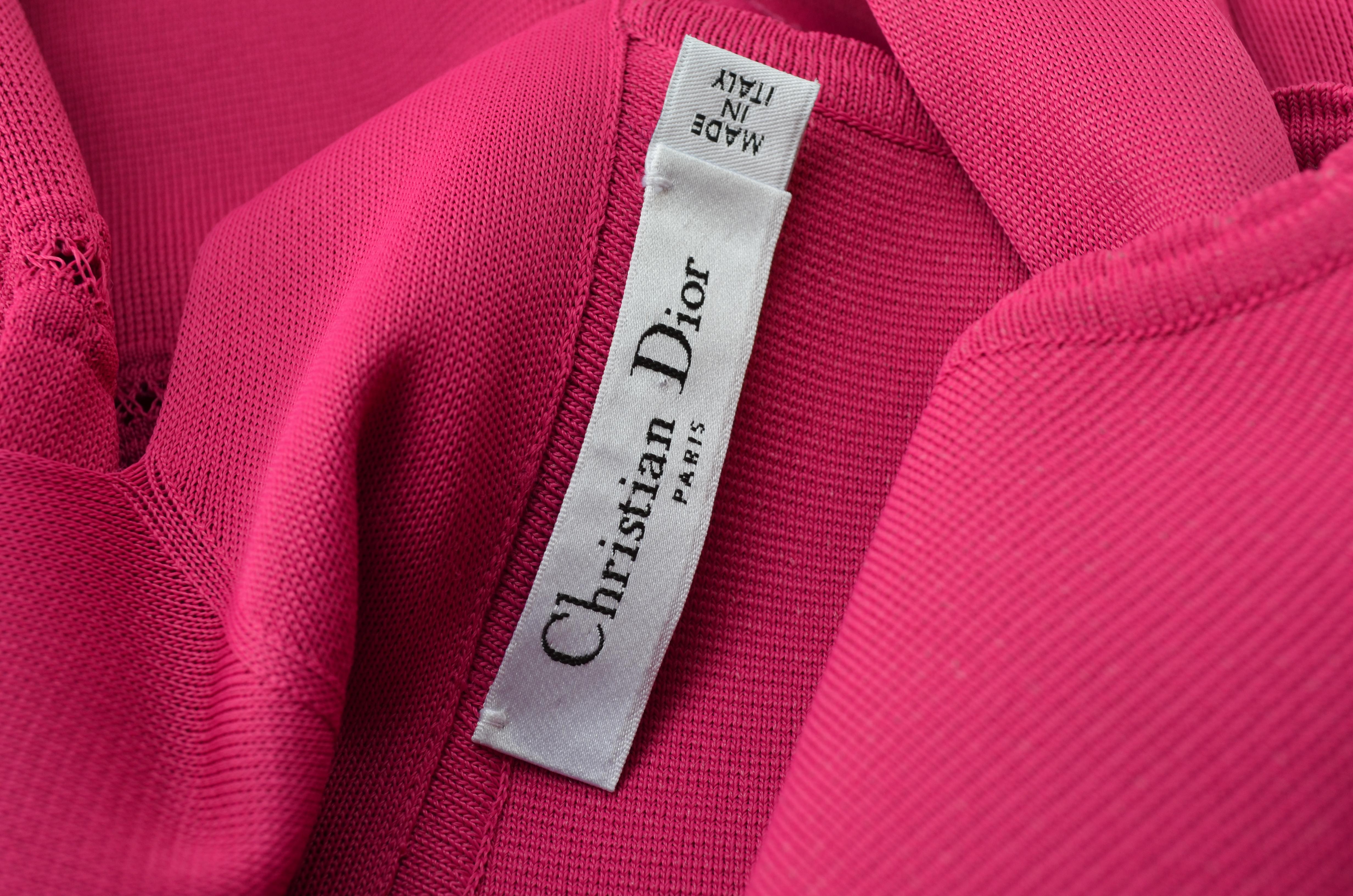 Christian Dior Fuchsia Fit and Flare Dress 2