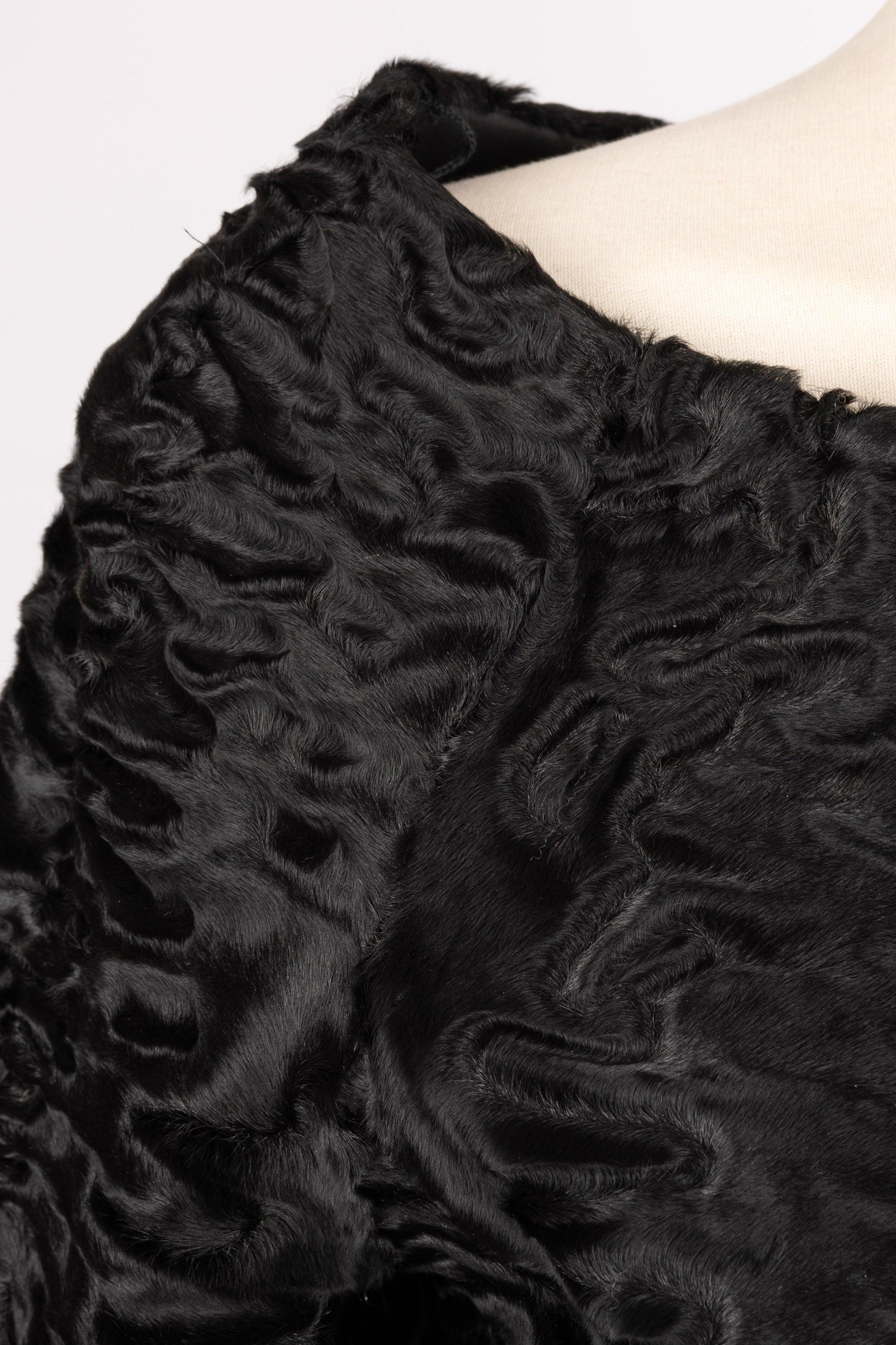 Donna Giacca corta in pelle e pelliccia Christian Dior in vendita
