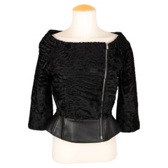 Christian Dior Fur & Leather Short Jacket