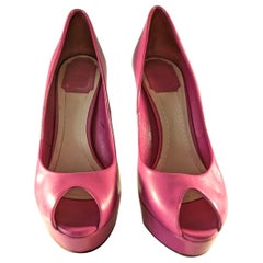 Christian Dior Fuxia Pointed Toe Pumps Size 38