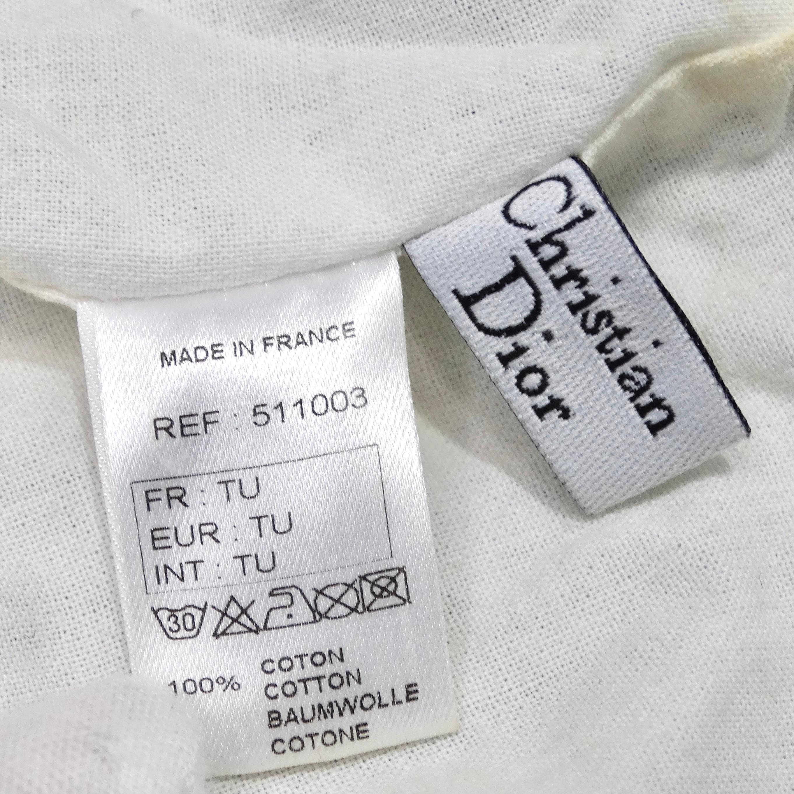 Christian Dior FW 2001 Faux Denim Hat For Sale 4