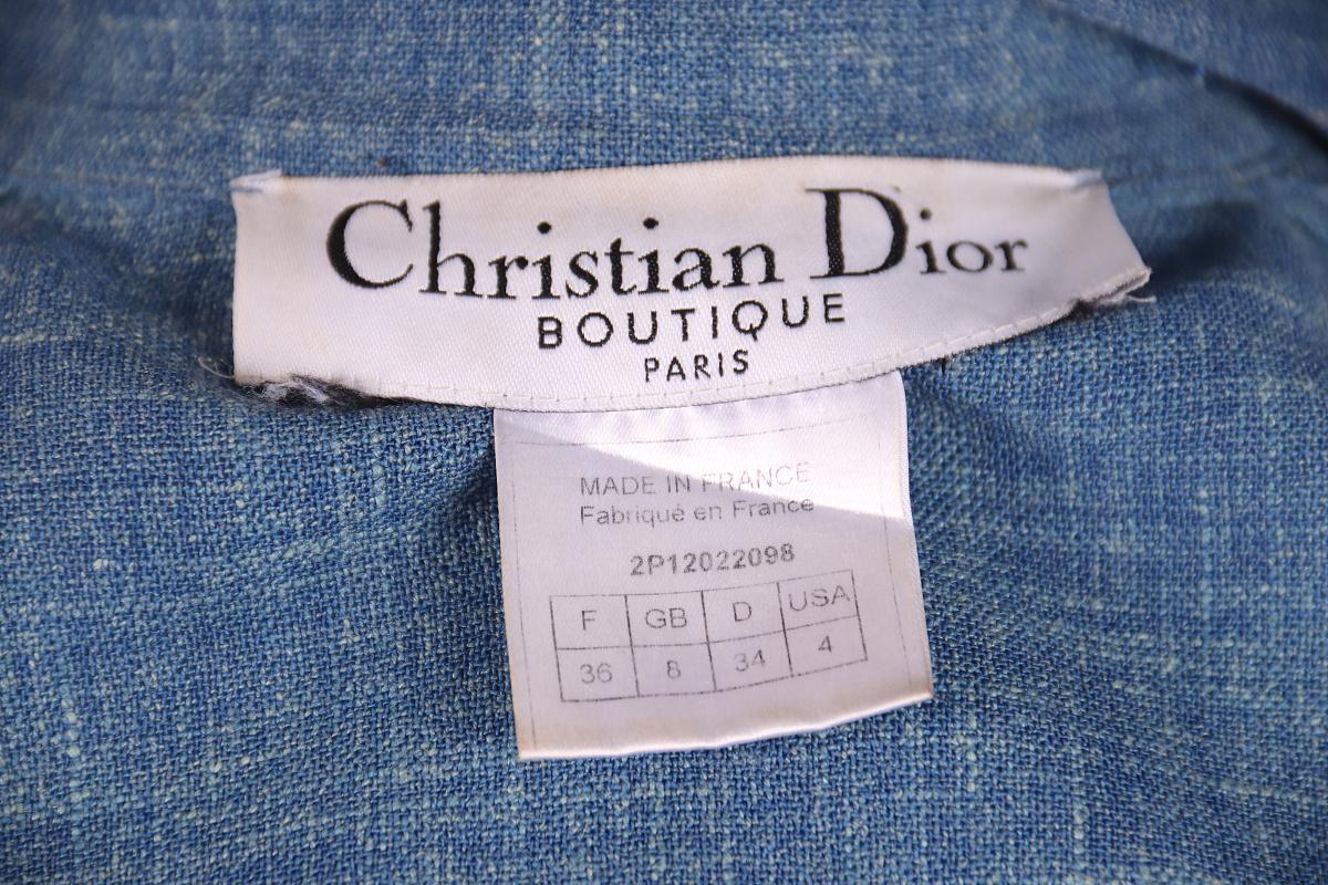 Iconic 2002 Christian Dior & Galliano Embroidered Butterfly Rhinestone Jacket For Sale 4