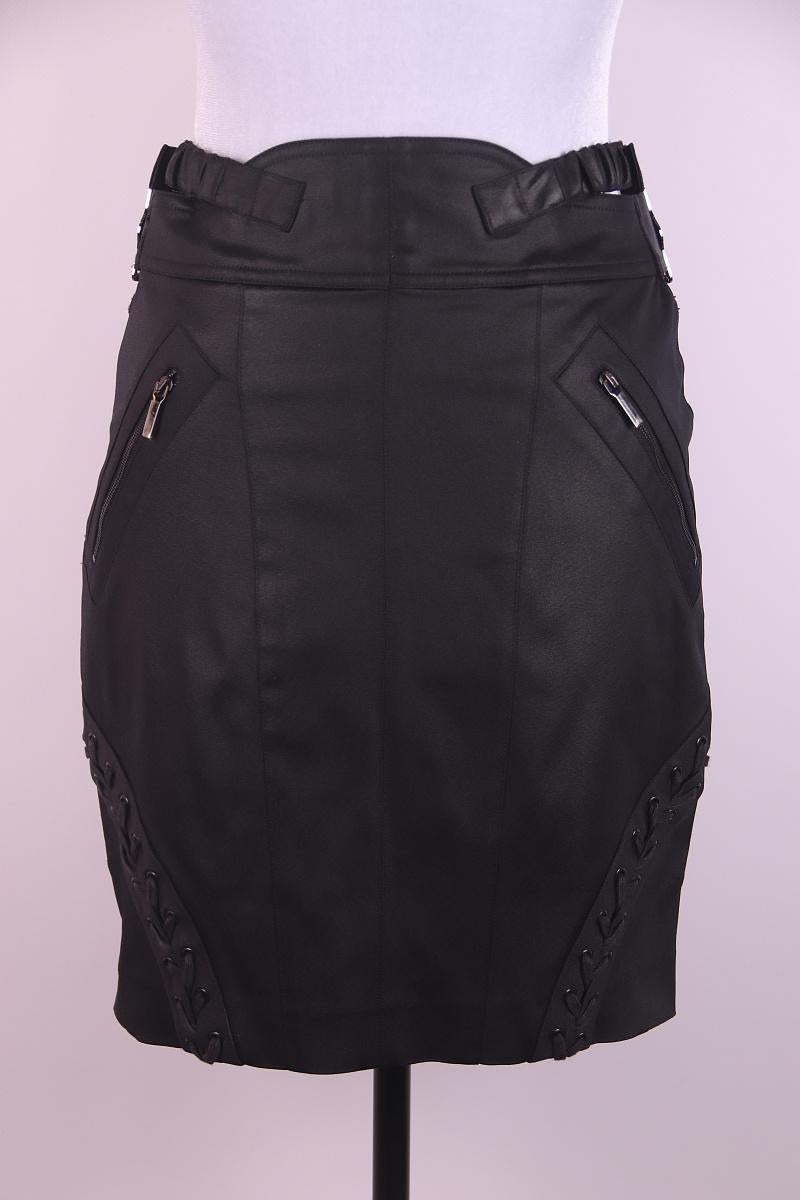 Black Christian Dior Galliano 2003 skirt For Sale