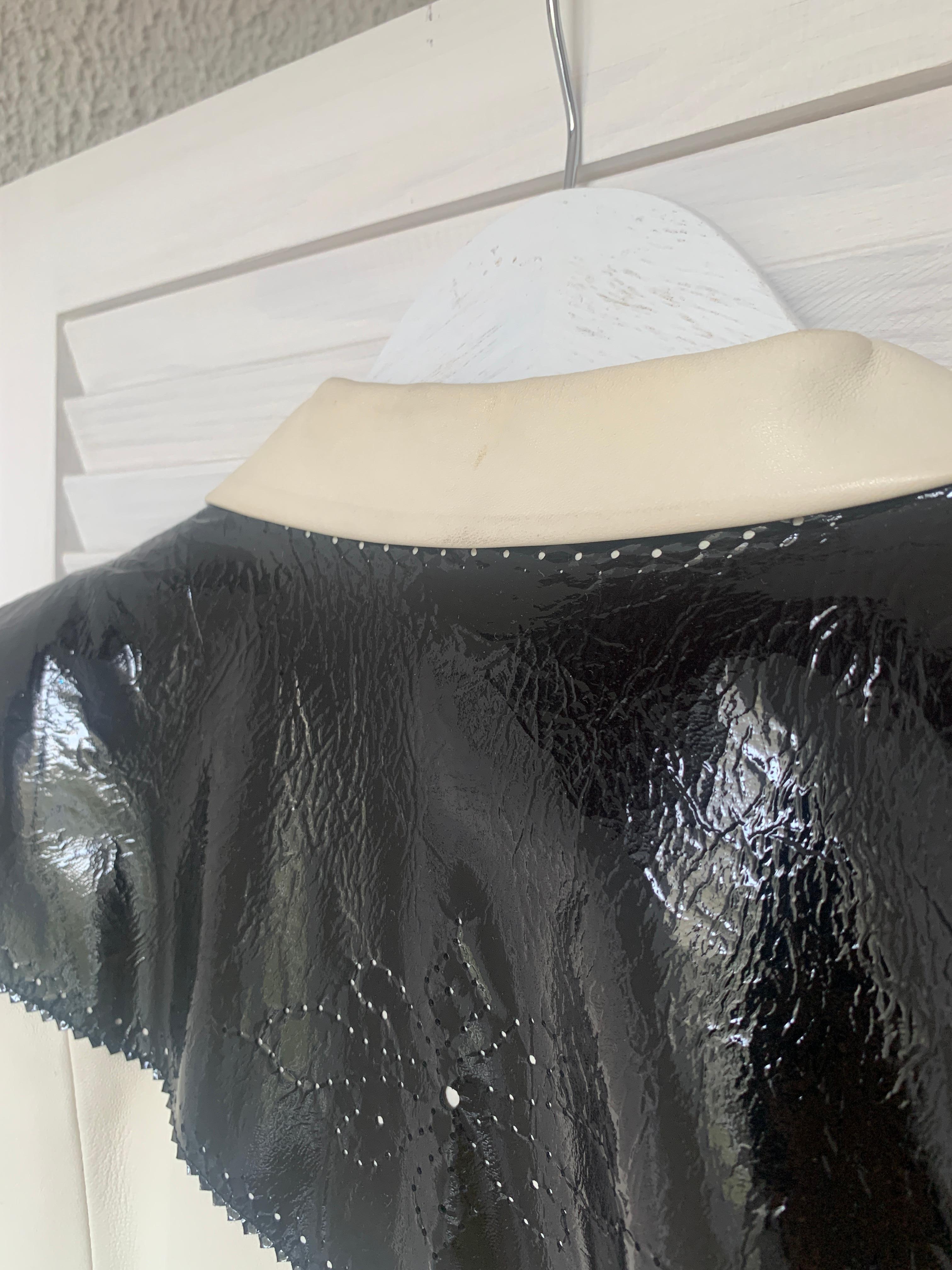 Christian Dior & Galliano 2004 spring RTW runway leather jacket FR 40 USA 8 2000 For Sale 6