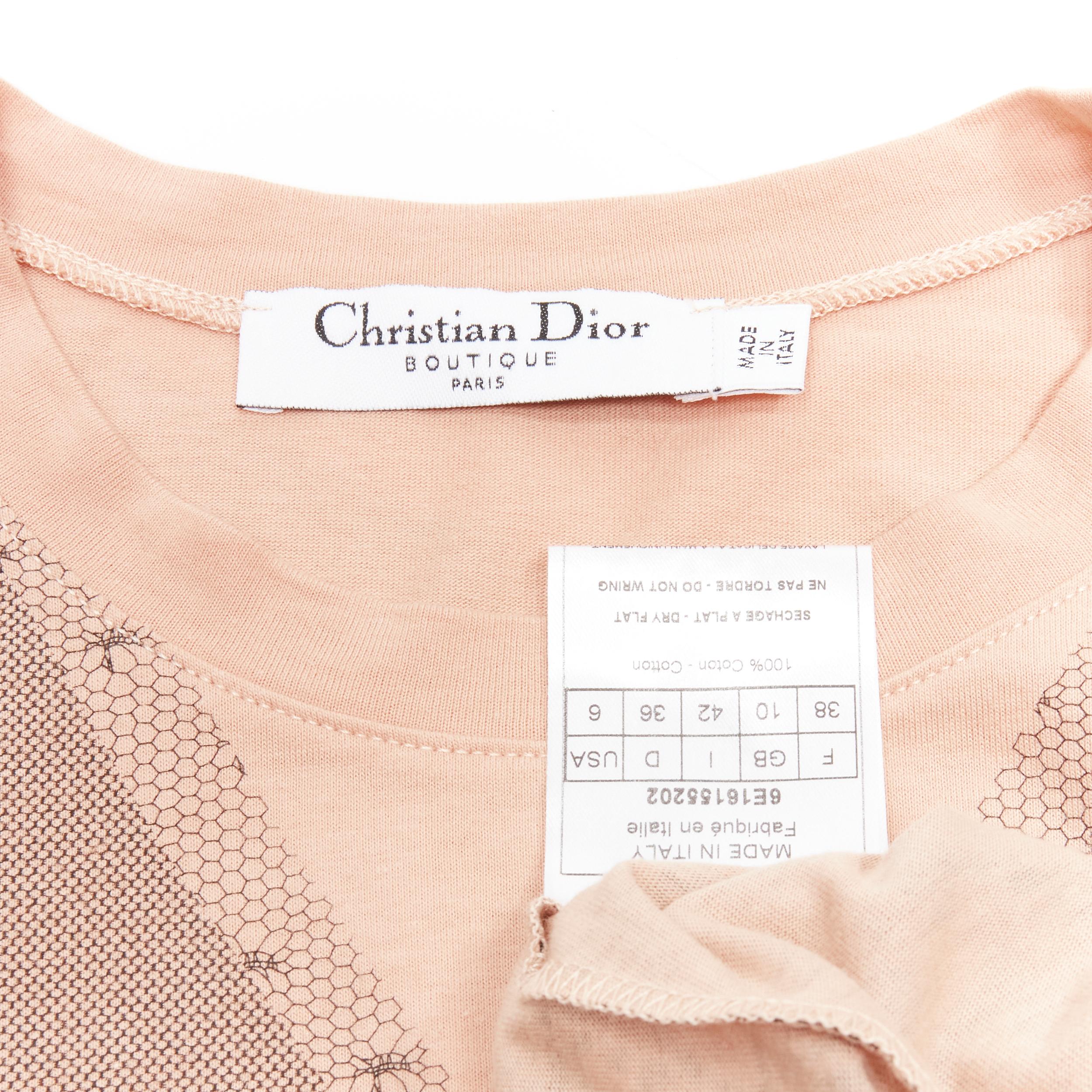 CHRISTIAN DIOR GALLIANO 2006 lingerie denim tromp tshirt FR38 M For Sale 5