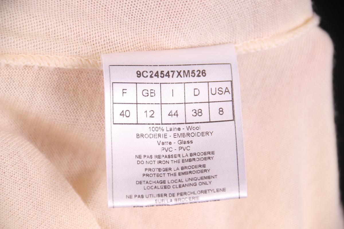 Beige Christian Dior Galliano 2009 wool sweater For Sale
