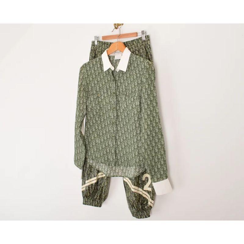Christian Dior Galliano Era Green Trotter Print Shirt 5