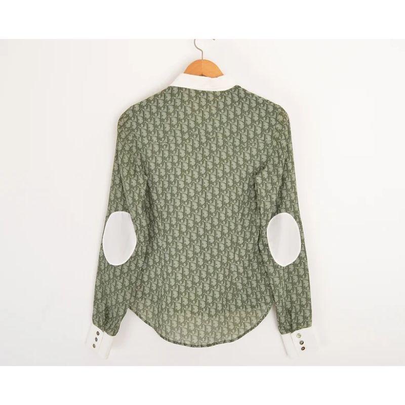 Christian Dior Galliano Era Green Trotter Print Shirt 1