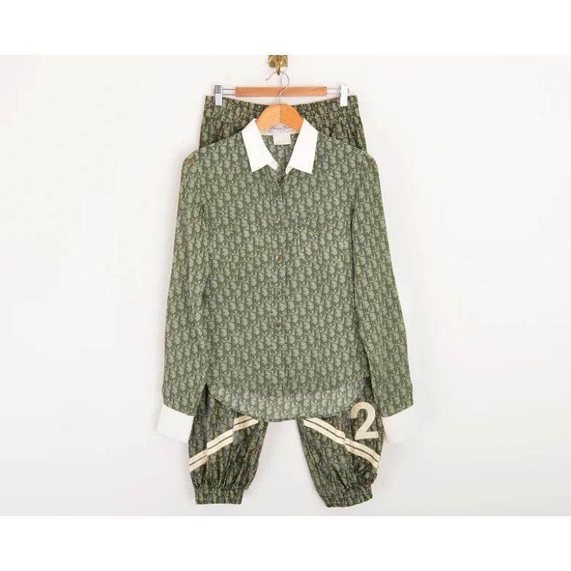 Christian Dior Galliano Era Green Trotter Print Shirt 4