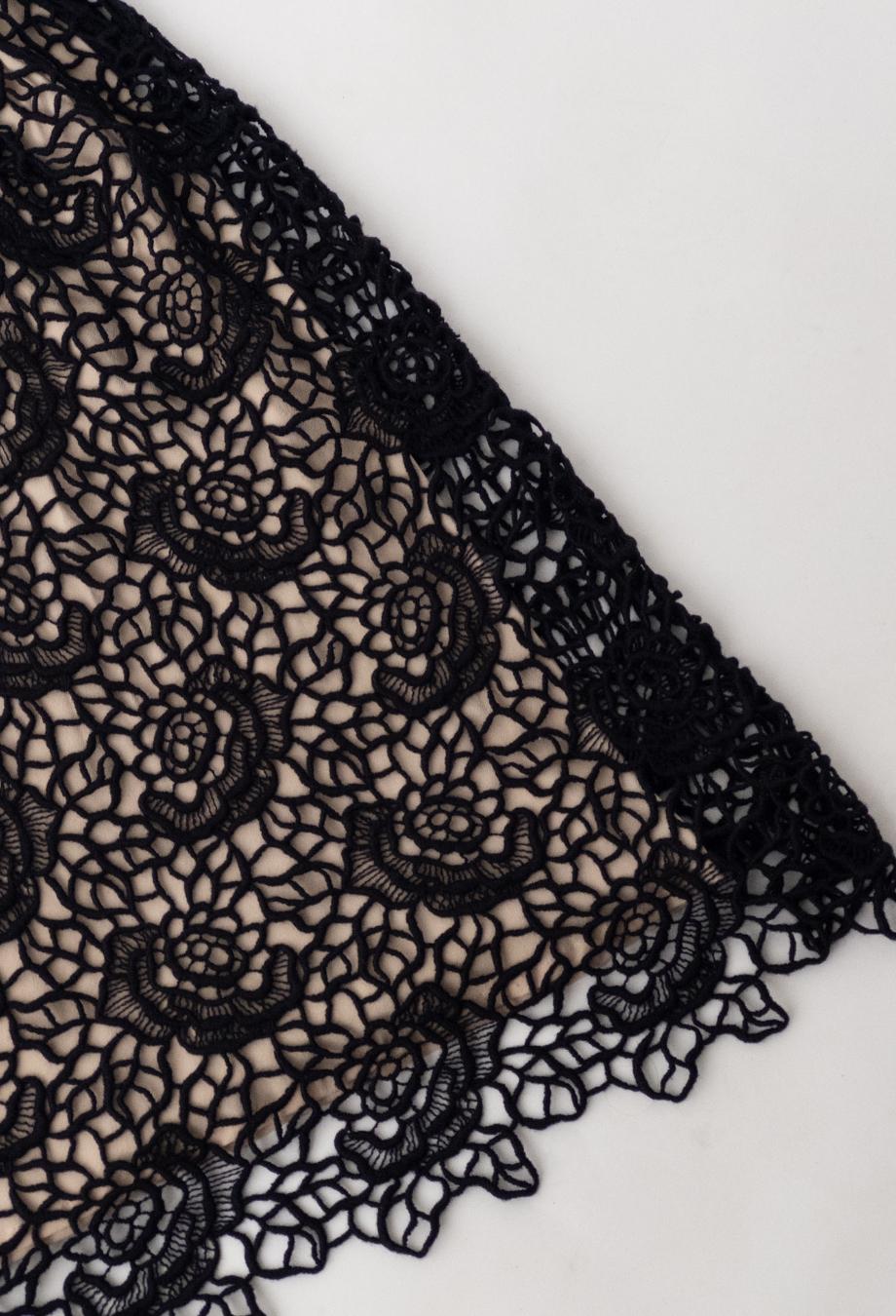 Christian Dior Galliano Era Resort 2011 Black Lace Dress Sz FR36 1