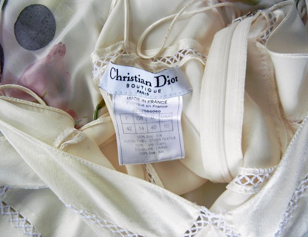Christian Dior Galliano « J'Adore », 2004 - Body et robe de soirée en vente 7