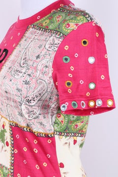 Christian Dior Galliano SS 2004 patchwork T-shirt