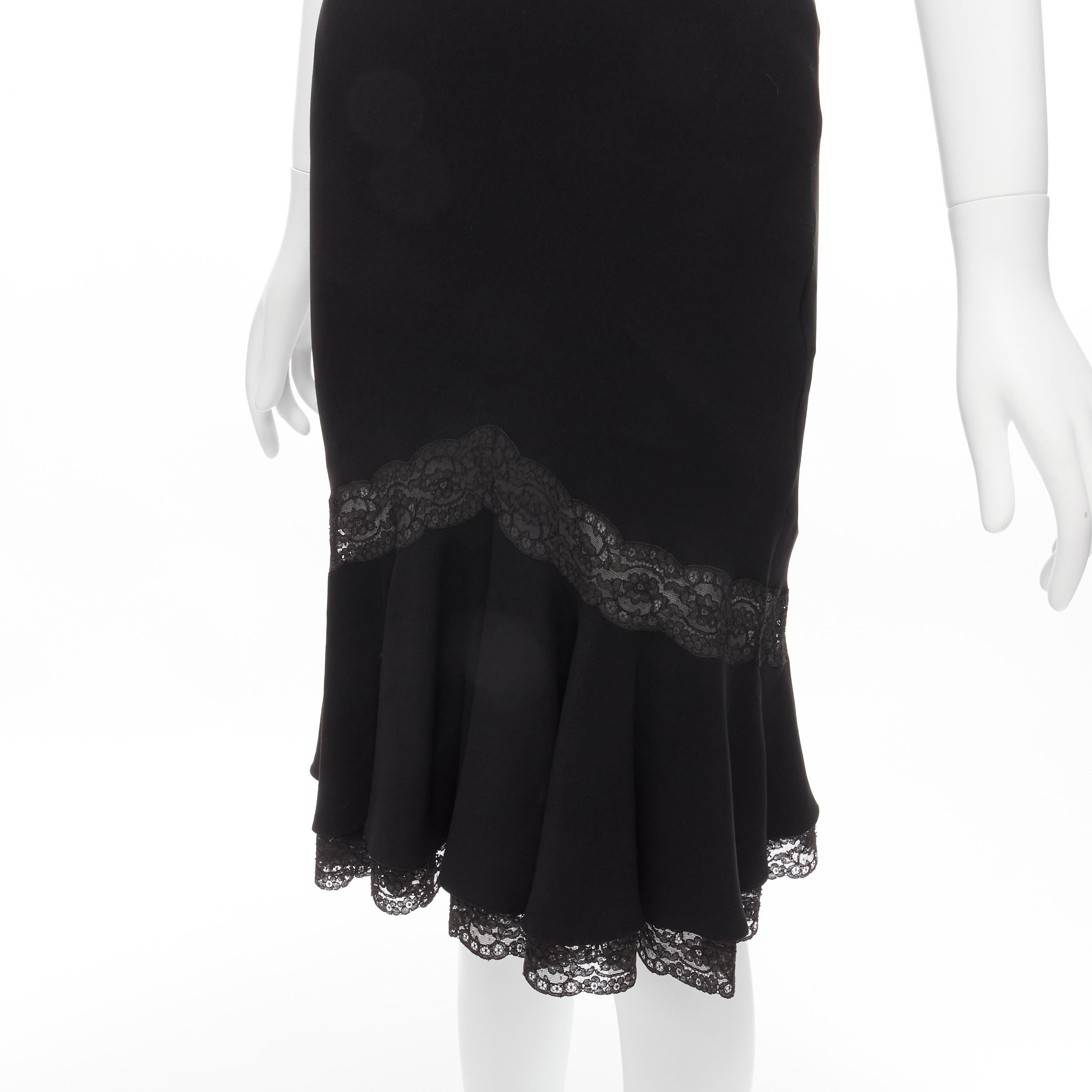 CHRISTIAN DIOR Galliano Vintage black silk bias cut lace hem dress FR36 XS
Reference: TGAS/D00252
Brand: Dior
Designer: John Galliano
Material: Silk
Color: Black
Pattern: Solid
Closure: Zip
Lining: Black Fabric
Extra Details: Side invisible zip