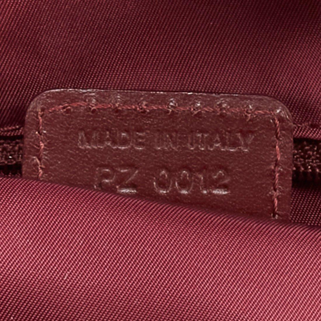 CHRISTIAN DIOR Galliano Vintage Double Saddle Trotter red monogram bag 6