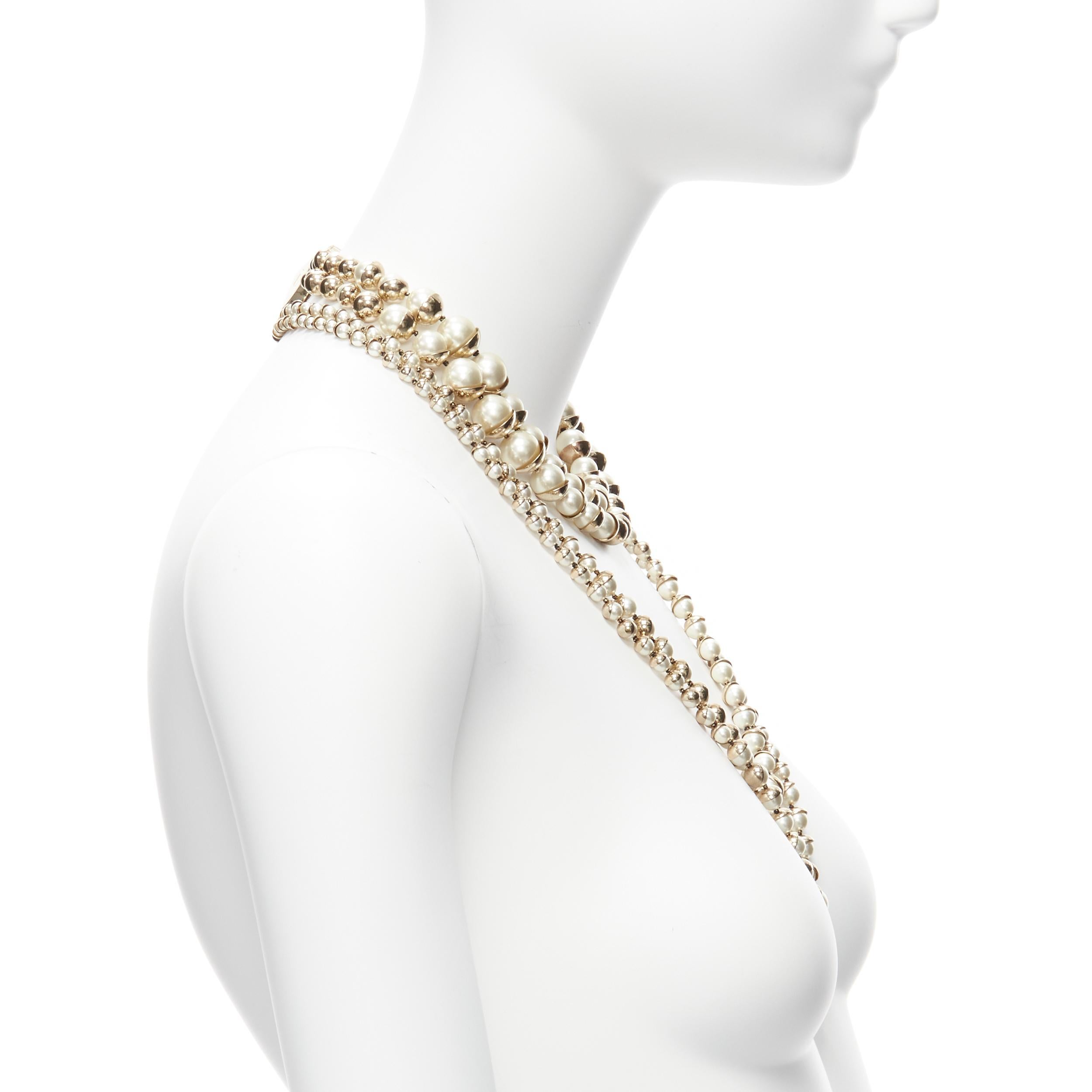 dior layered necklace