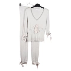 Christian Dior Galliano Costume en laine et cachemire de soie