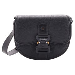 Christian Dior Gallop Flap Messenger Bag Leather Mini