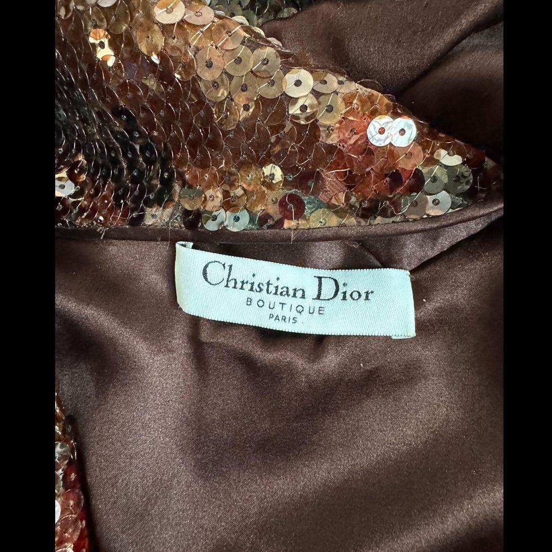 Christian Dior Gianfranco Ferre Autumn Sequin Gown Fall/Winter 1990's Size 44FR Damen im Angebot