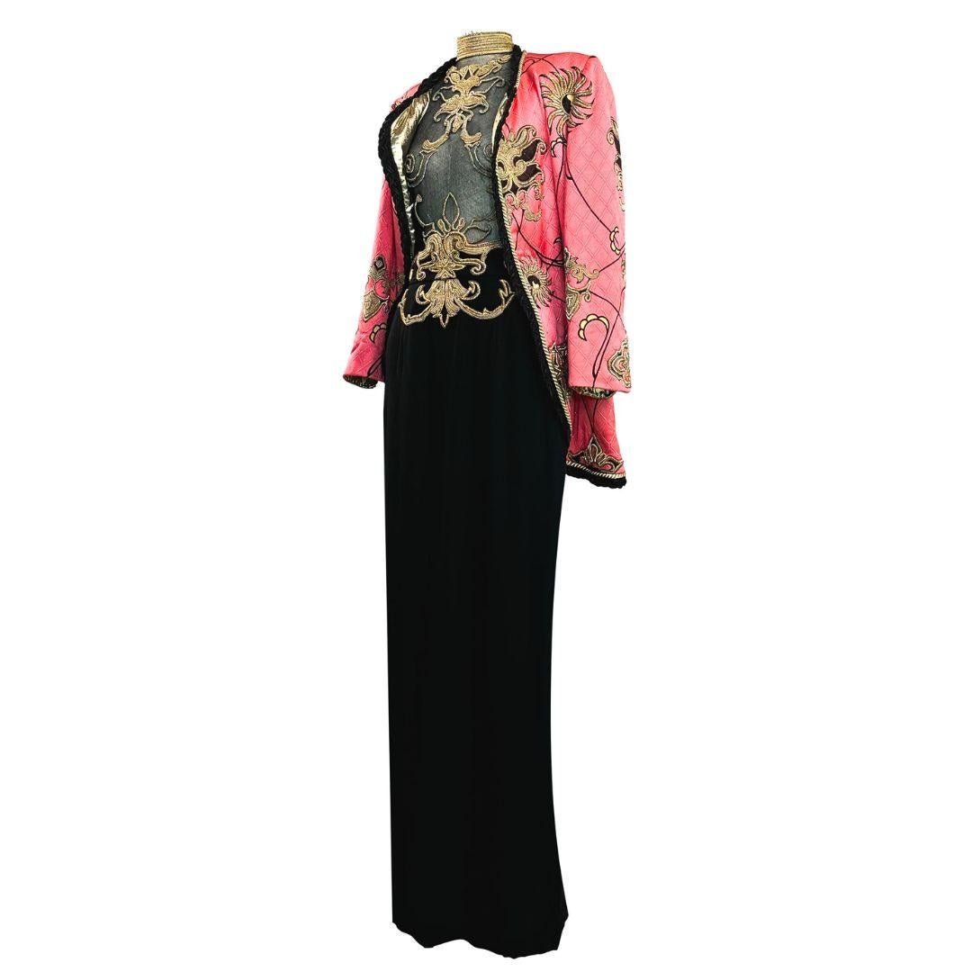 Costume orné de perles Gianfranco Ferre pour Christian Dior automne/hiver 1992 Taille 36FR

Body -  Taille 36FR
Jupe - Taille 36FR
Veste - Taille 38FR

Défilé 1992

