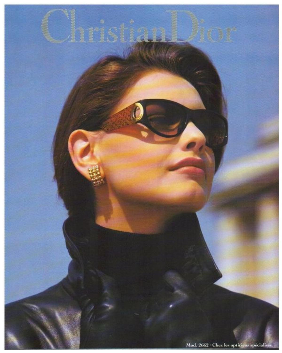 Christian Dior Black and Gold Houndstooth Sunglasses
Collection: Christian Dior 1992
Gianfranco Ferré for Dior
Christian Dior style: Sunglasses 2662
Country of production: Germany
Material: Optyl
Color : 90 Black / Orange / Gold
We all have John