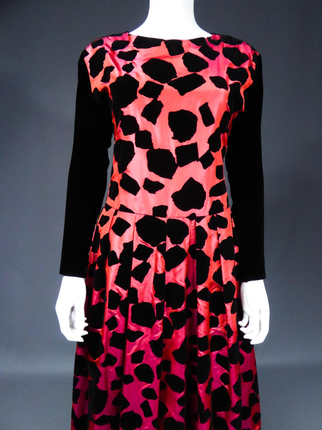 Black ​​​​​​​Christian Dior / Gianfranco Ferré Evening Dress Circa 1990