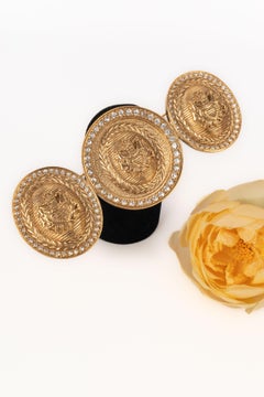 Christian Dior Gilded Metal Brooch