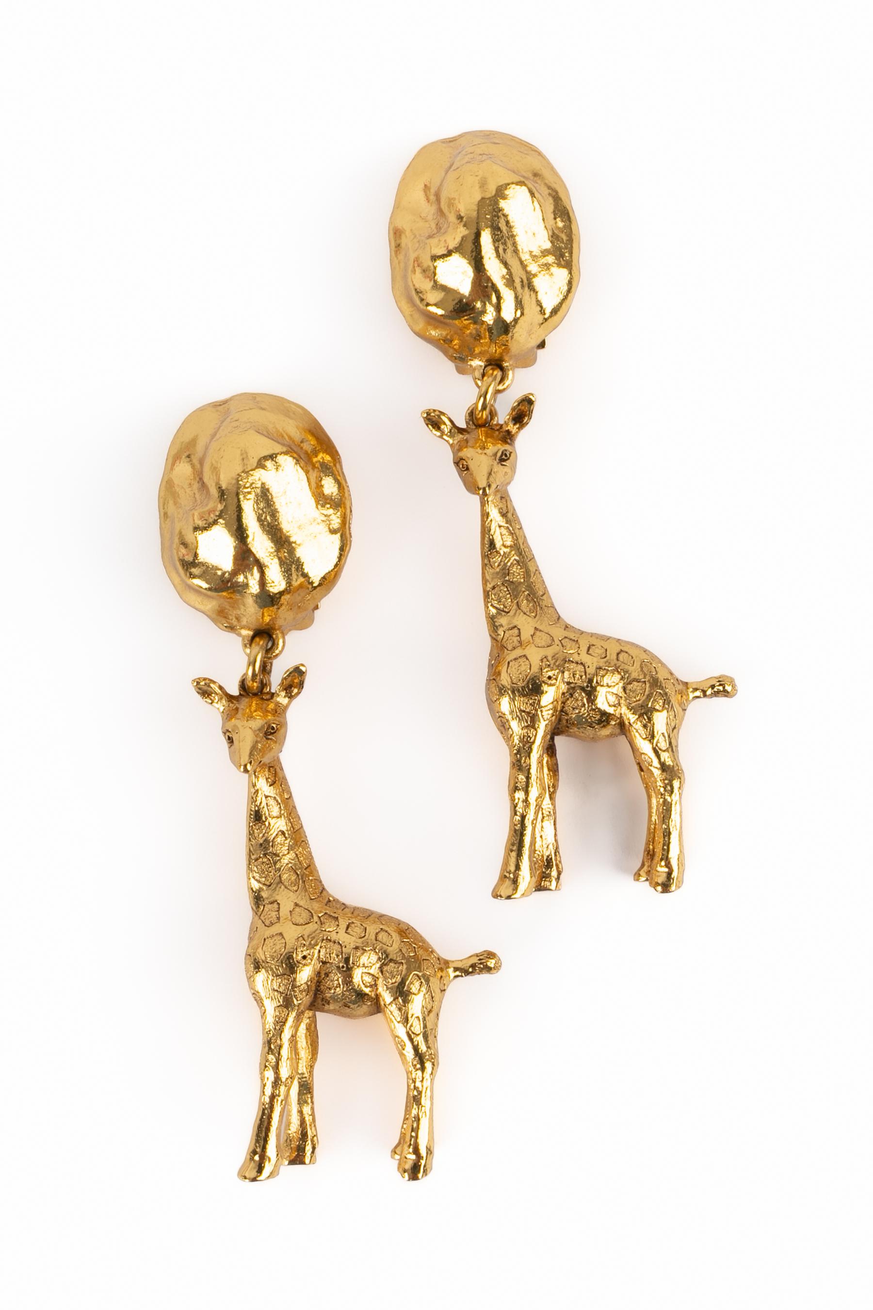 Orecchini a giraffa Christian Dior in vendita 4