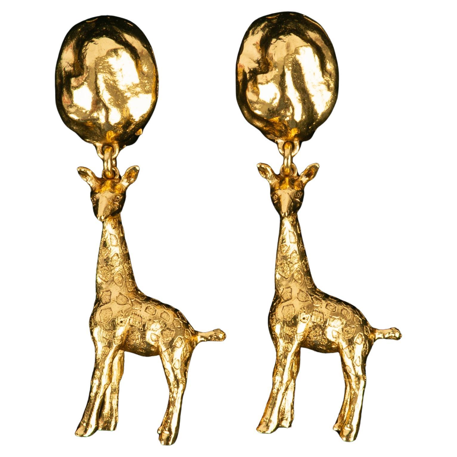 Orecchini a giraffa Christian Dior in vendita