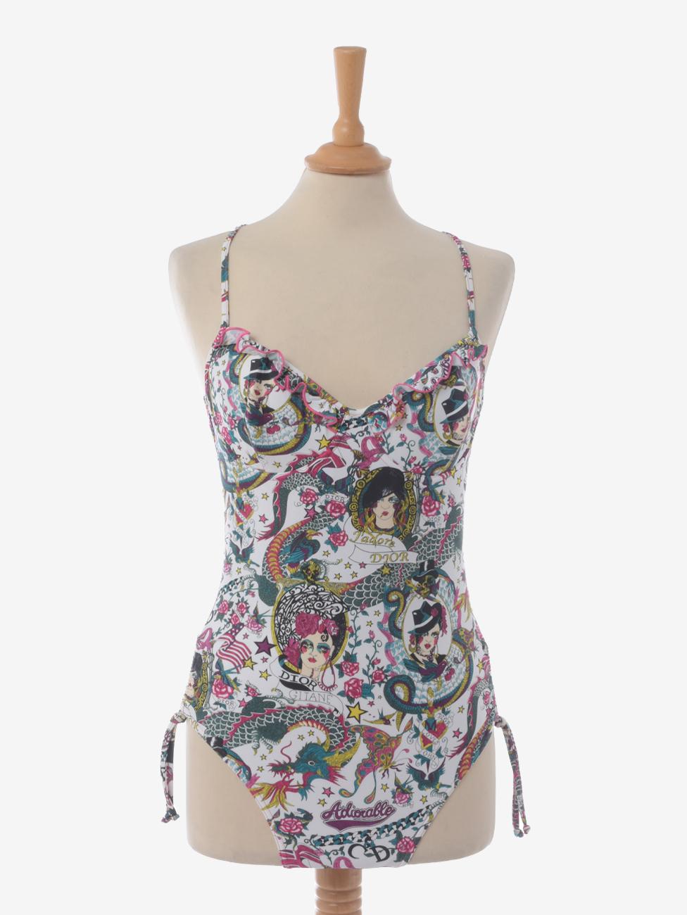 Christian Dior Maillot de bain imprimé Gitane - 00s Neuf - En vente à Milano, IT