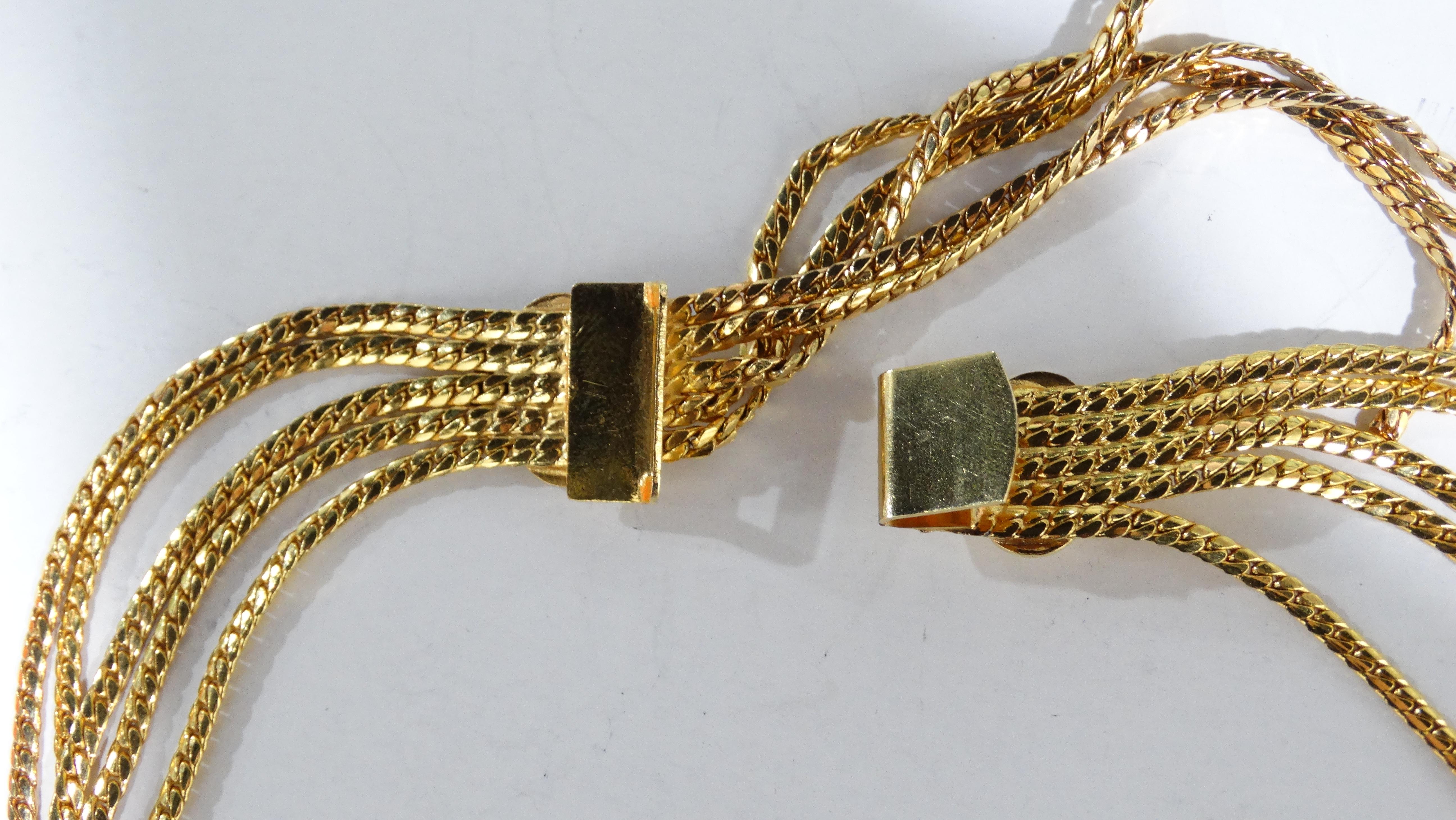 Women's or Men's Christian Dior Gold Chain Belt