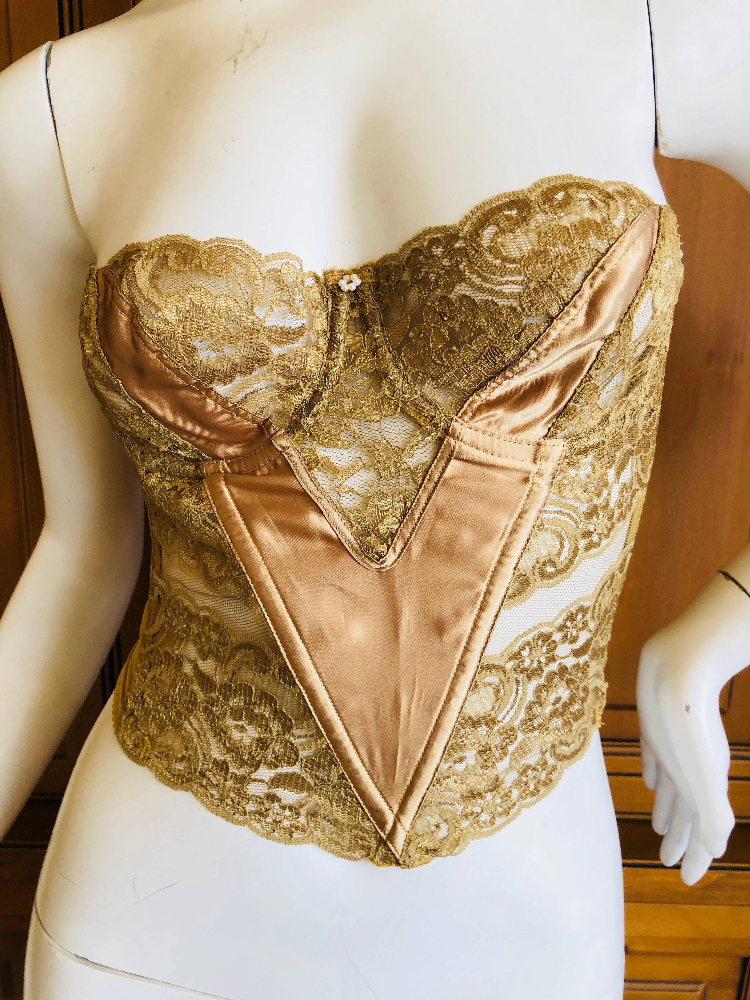 Christian Dior Gold Corset 34C at 1stDibs | dior corset