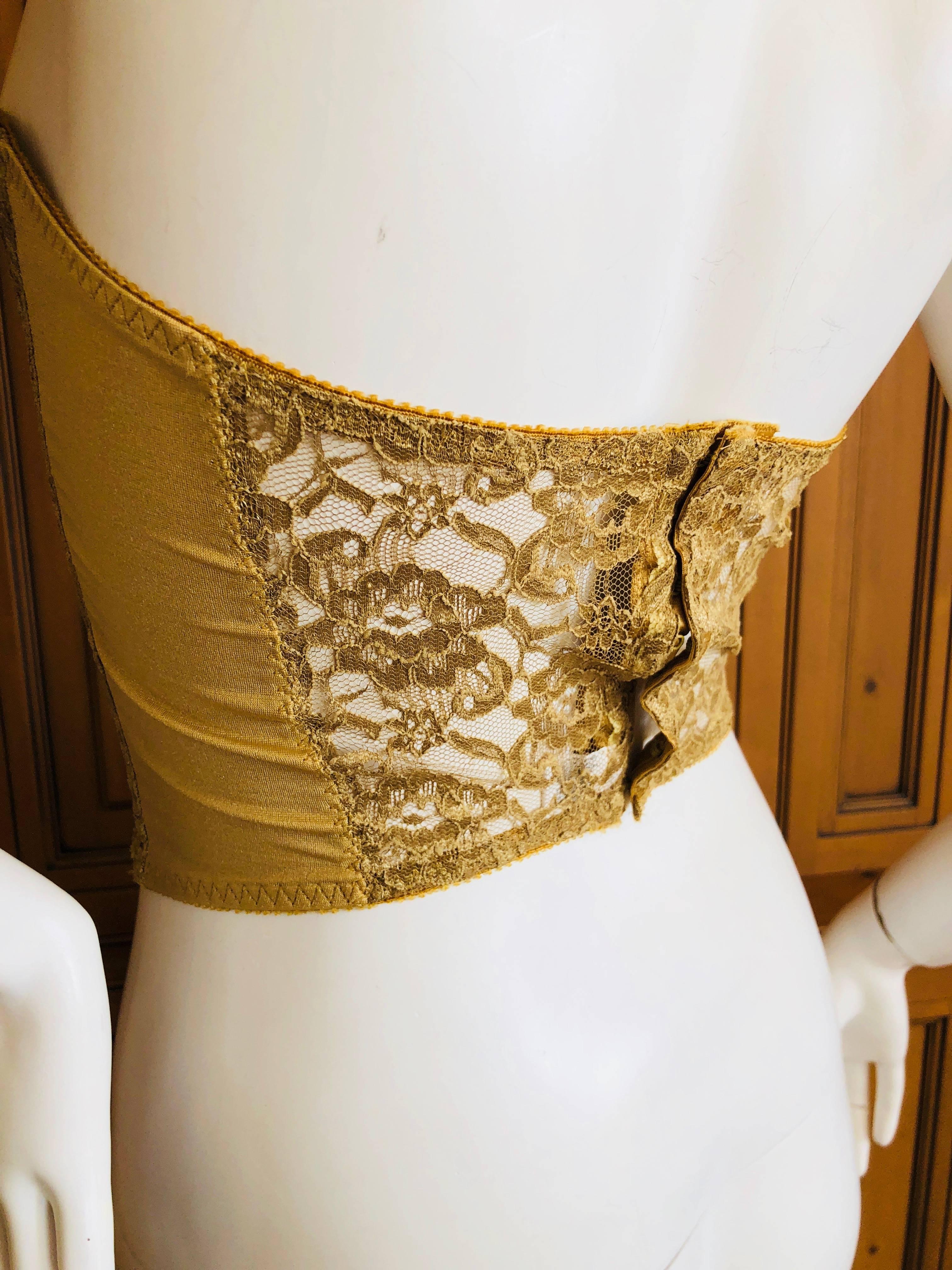 Christian Dior Gold Corset   34C In Excellent Condition In Cloverdale, CA