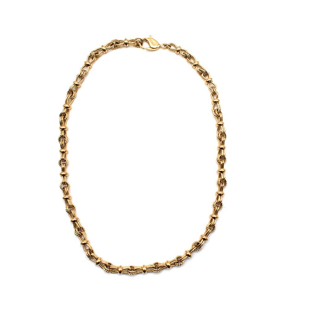 Christian Dior Gold Link Chain Necklace and Bracelet

- Christian Dior Vintage link chain necklace and bracelet set 
- Fine dainty chains
- Gold metal plated 
- Delicate textured rope-like hoop links
- Clasp fastening 

Materials: 
100% Gold plated