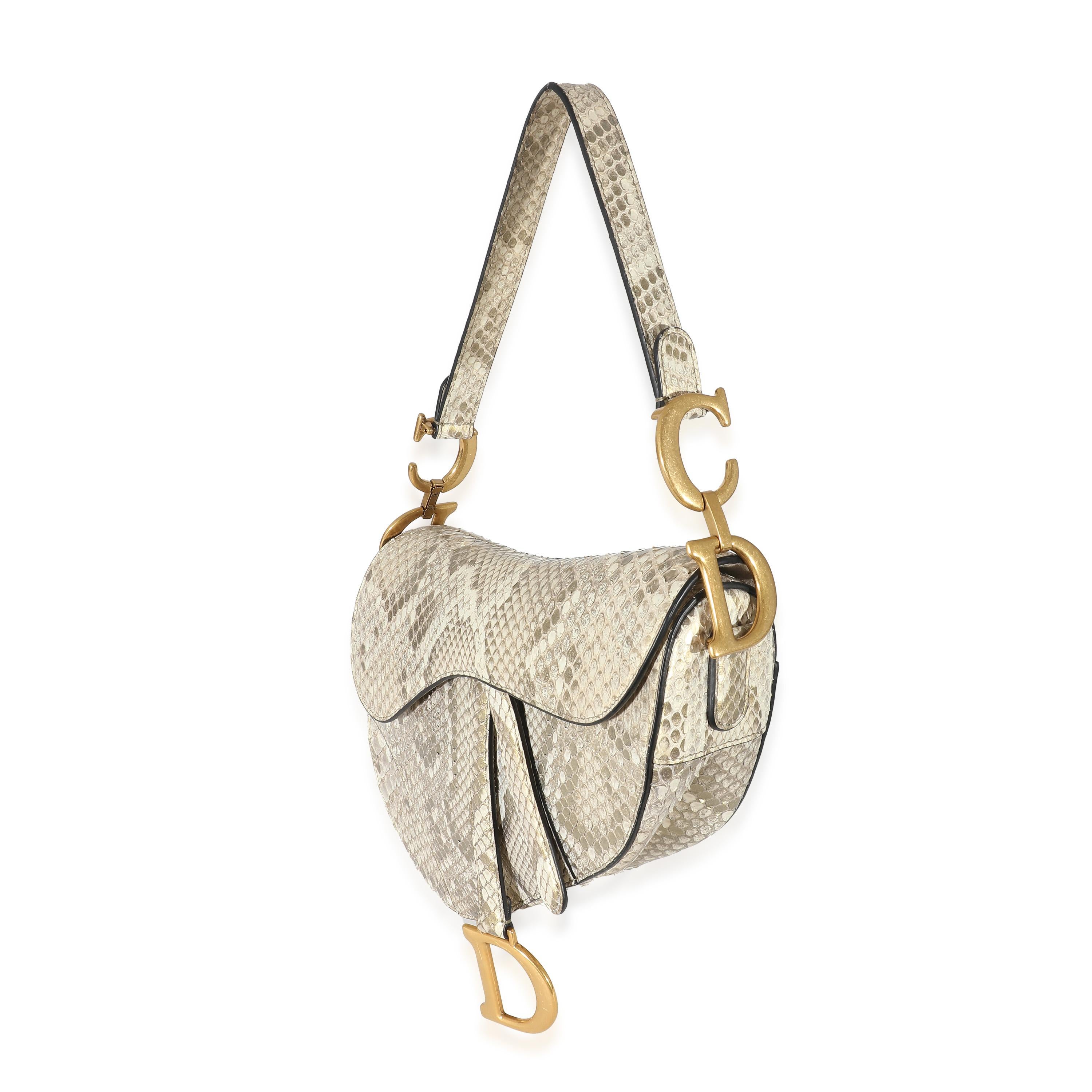 gold dior saddle bag