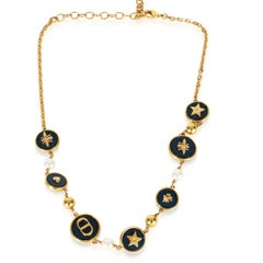 Christian Dior Gold-Plated  D-Luck Necklace