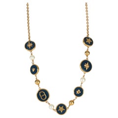 Christian Dior Gold-Plated D-Luck Necklace