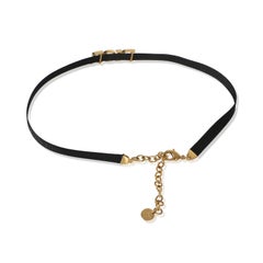 Christian Dior Gold-Plated  Ribbon J'Adore Choker Necklace