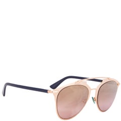 CHRISTIAN DIOR Gold REFLECTED Sunglasses verspiegelte rosa Linsen 321/0R