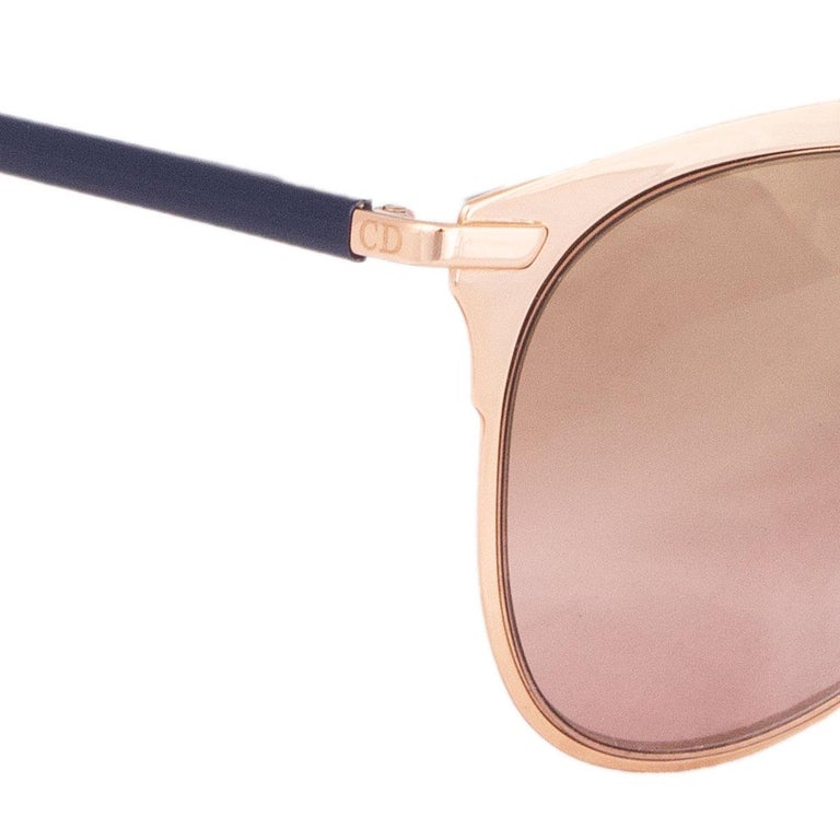 CHRISTIAN DIOR gold REFLECTED Sunglasses mirrored pink  display picture 1