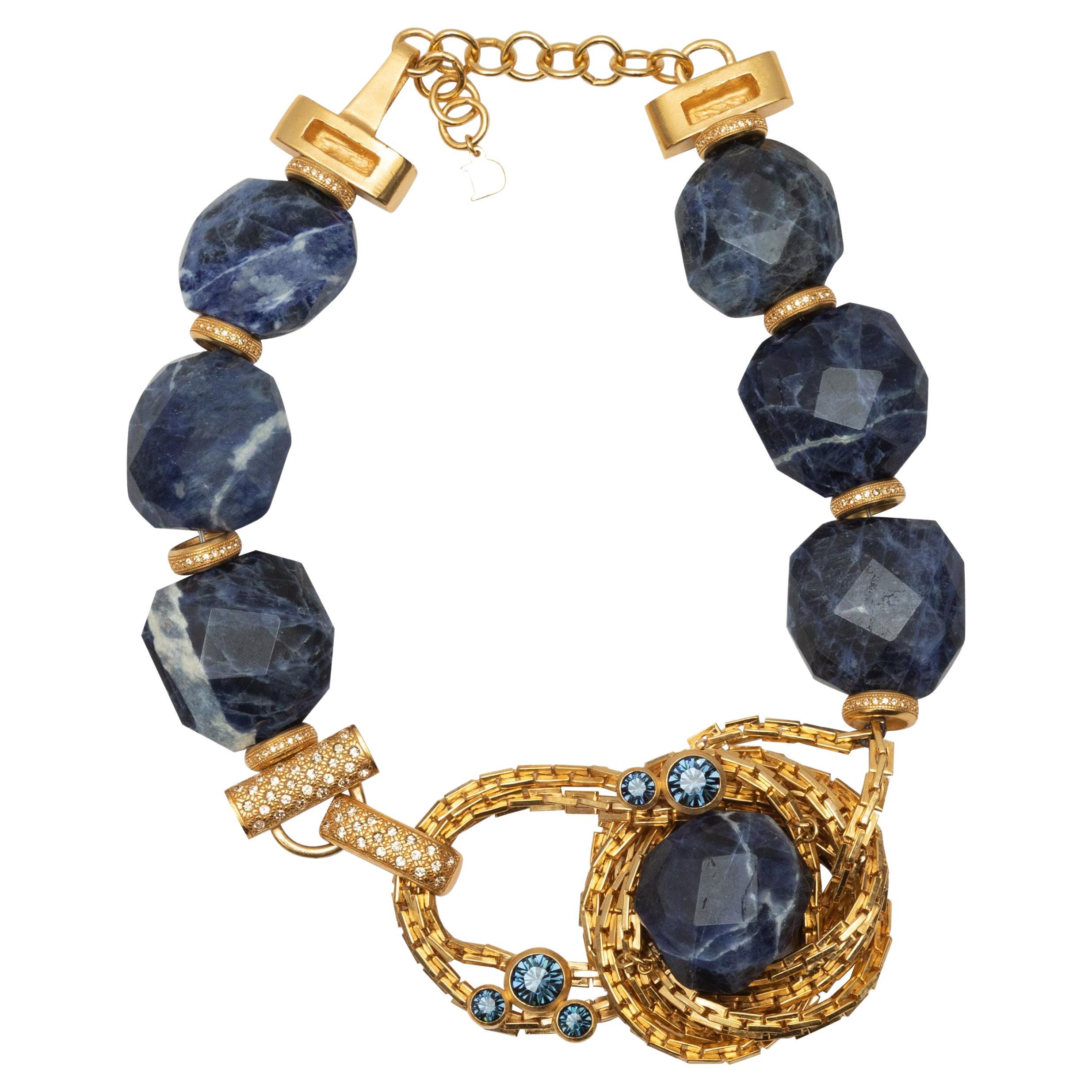 Vintage 1960s Christian Dior Germany Gold Plated Necklace at 1stDibs