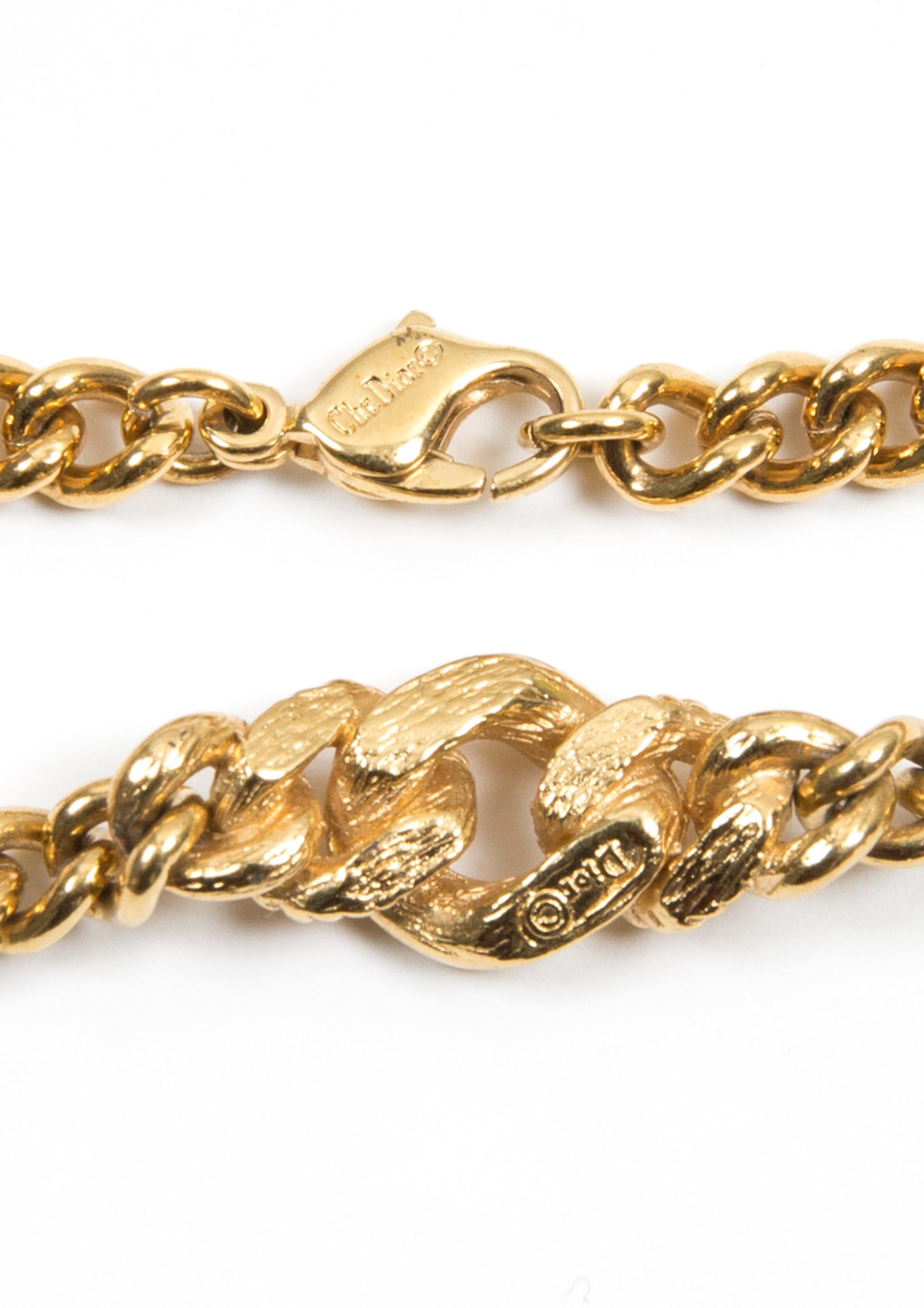 christian dior gold bracelet