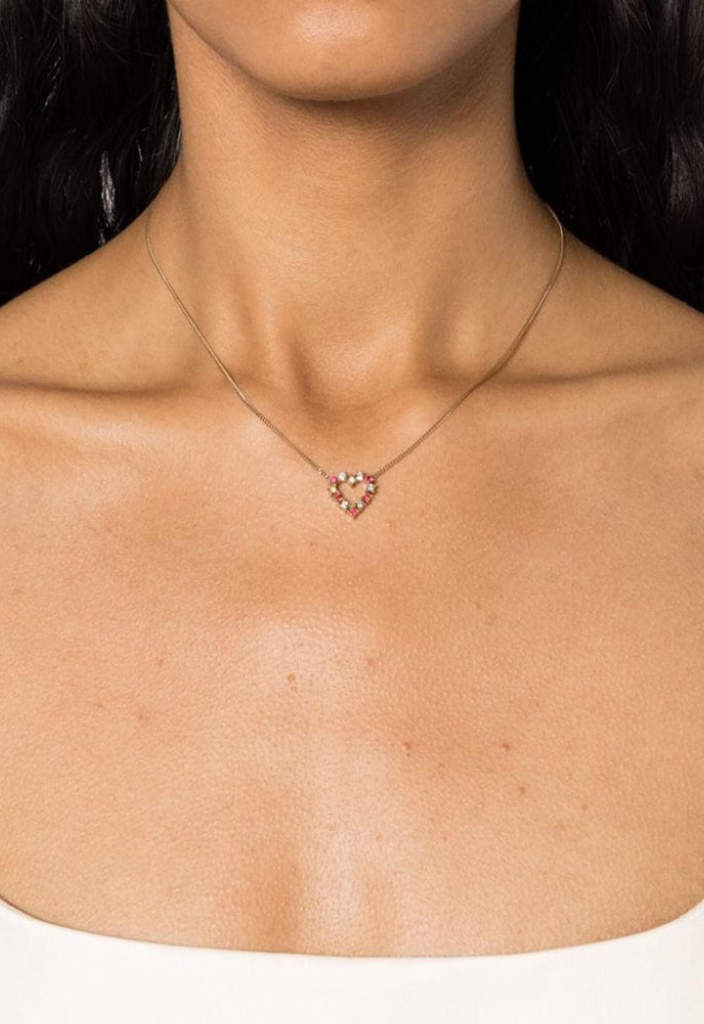 dior black heart necklace